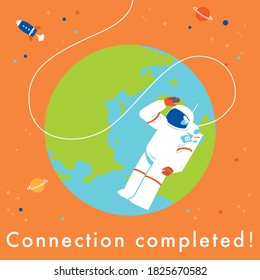 Earth and astronaut connection completed