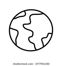Earth, atmosphere, astronomy Icon Vector
