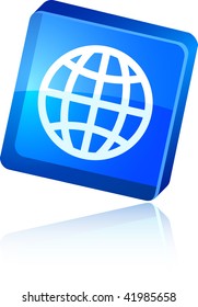 Earth   beautiful icon. Vector illustration.