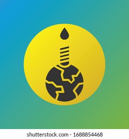 earth birthday earth day icon filled