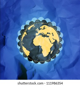 earth blue abstract background. vector design