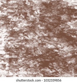 earth brown watercolor splash pattern with horizontal aligned stains, vector illustration