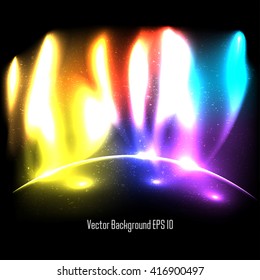Earth burning background - Save the earth concept