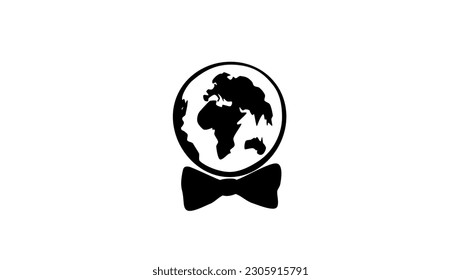 Earth with butterfly, high quality vector