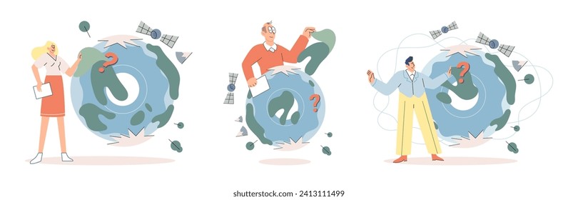 Earth care. Vector illustration. The Earth care concept encourages us to be stewards environment Climate change calls for urgent action to protect our planets future Saving planet requires addressing