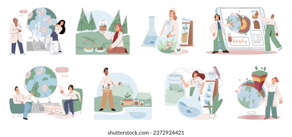 Earth care. Vector illustration. Earth care encourages us to be mindful our environmental impact Climate change is pressing issue demands global attention Saving planet is duty we owe to future