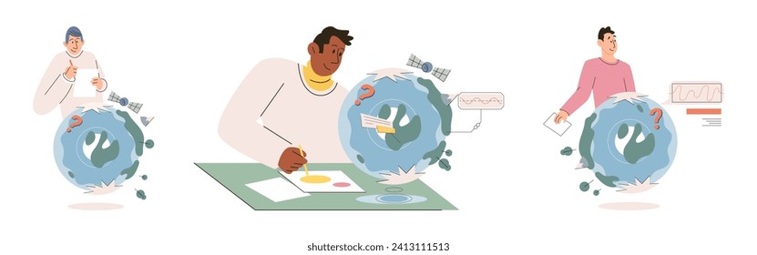 Earth care. Vector illustration. Individual responsibility is key in creating awareness about environmental issues Protecting Earth is duty we owe to ourselves and future generations Environmental