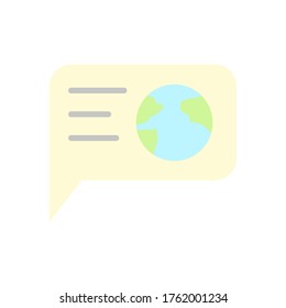 Tierra, icono de gráfico. Elementos vectores de color simples de iconos del día de la tierra madre para ui y ux, sitio web o aplicación móvil