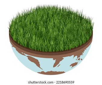 Earth climate change icon - vector isometric ecology illustration of an environmental concept to save the planet Earth. Concept vision on the theme of global crisis in the world.