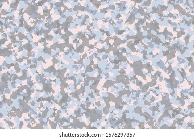 Earth Color Camouflage (Blue River, Gray Gravel Soil, White Sand), Fashion pattern for use in designing suitable for outdoor work, Traveler clothing and others. Inspired by Topography of the world.