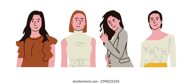 Earth colors are one of the color choices for women who like a calm impression in their appearance. The colors they choose are usually white, cream, brown, and others