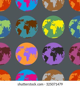 Earth coloured crazy pattern. Multi-Colored Continents. Background of atlases.
