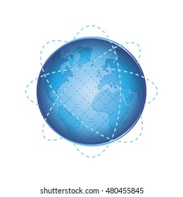 earth communication icon.