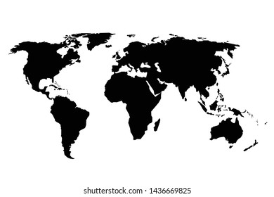 earth continent world map isolated silhouette Globe Design