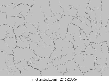 Earth crack , earthquake vector