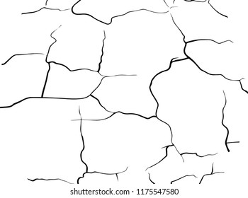 Earth crack isolated on background vector illustration 