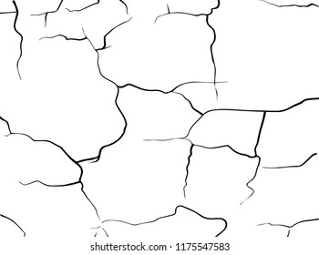 Earth crack isolated on background vector illustration 