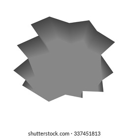 Earth crack isolated on background vector illustration