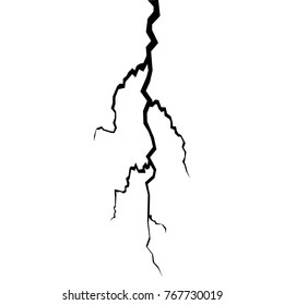 Earth crack isolated on background vector illustration