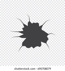 Earth Crack Vector Rip Through On Stock Vector (Royalty Free) 690708079 ...