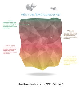 earth crust vector 