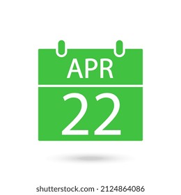 Earth Day. 22 April. Earth Day date in the calendar