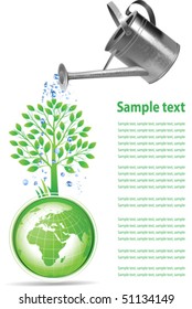 Earth Day. All elements and textures are individual objects. Vector illustration scale to any size.