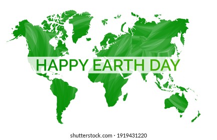 Earth Day is an annual event celebrated around the world on April 22nd to demonstrate support for environmental protection. Vector illustration.