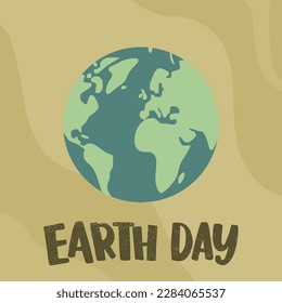 Earth Day, April 22, graphic illustration banner. Earth Day vector illustration. eps-vector. Illustration of the planet earth.