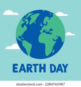 Earth Day, April 22, graphic illustration banner. Earth Day vector illustration. eps-vector. Illustration of the planet earth.
