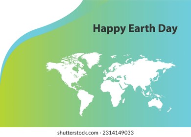 Earth Day background. Earth Day illustration, vector file