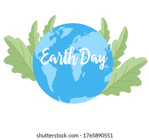 Earth day background. Modern illustration slider site page. Web banner earth day design. The concept of the event to protect the earth. Protect the earth vector image design.