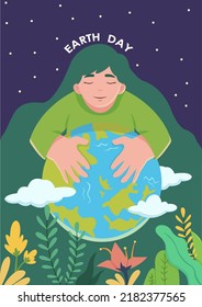 Earth day Background scenery poster