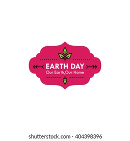 Earth day badges/labels. Natural, go green, save the earth. EPS10