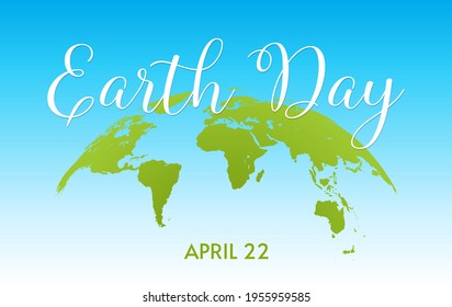 Earth Day banner background. Save the planet, Environmental Protection, Green concept vector illustration.