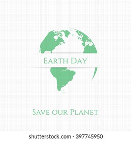 Earth Day Banner or Card Template