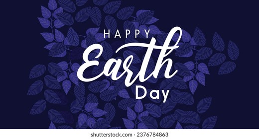 Earth day banner design vector editable art ecology 