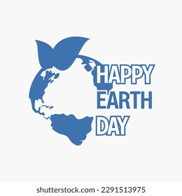 earth day banner, happy earth day. for the celebration of save the environment, social media template, web