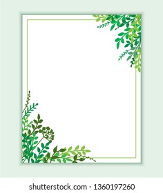 Earth Day Banner Spring Green Leaves Stock Vector (Royalty Free ...