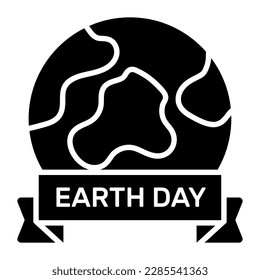 Earth day banner vector design in modern and trendy style isolated on white background
