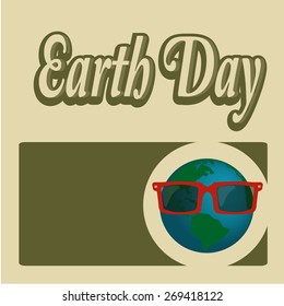 Earth Day, blue planet  planet with text