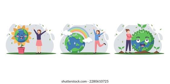 Earth Day Bundle Flat Design