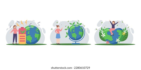 Earth Day Bundle Flat Design