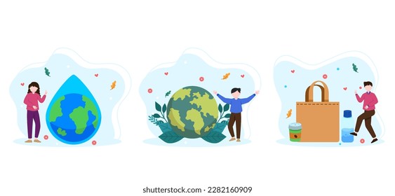 Earth Day Bundle Flat Design