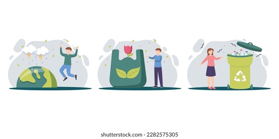 Earth Day Bundle Flat Design