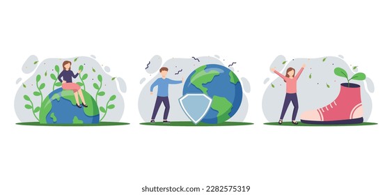 Earth Day Bundle Flat Design