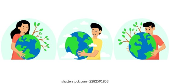 Earth Day Bundle Flat Illustration