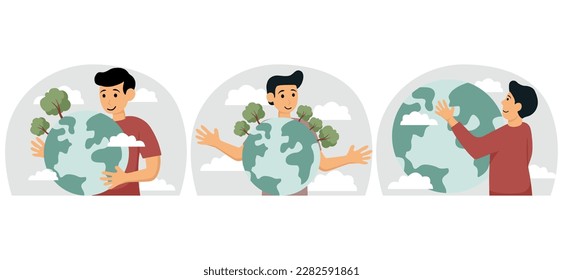 Earth Day Bundle Flat Illustration