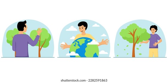 Earth Day Bundle Flat Illustration