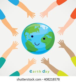 Earth Day Cartoon Vector Illustration Stock Vector (Royalty Free ...